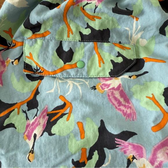 Patagonia Baggies Shorts Swim Trunks Men's Large Cranes Birds Blue size Large - Picture 5 of 5